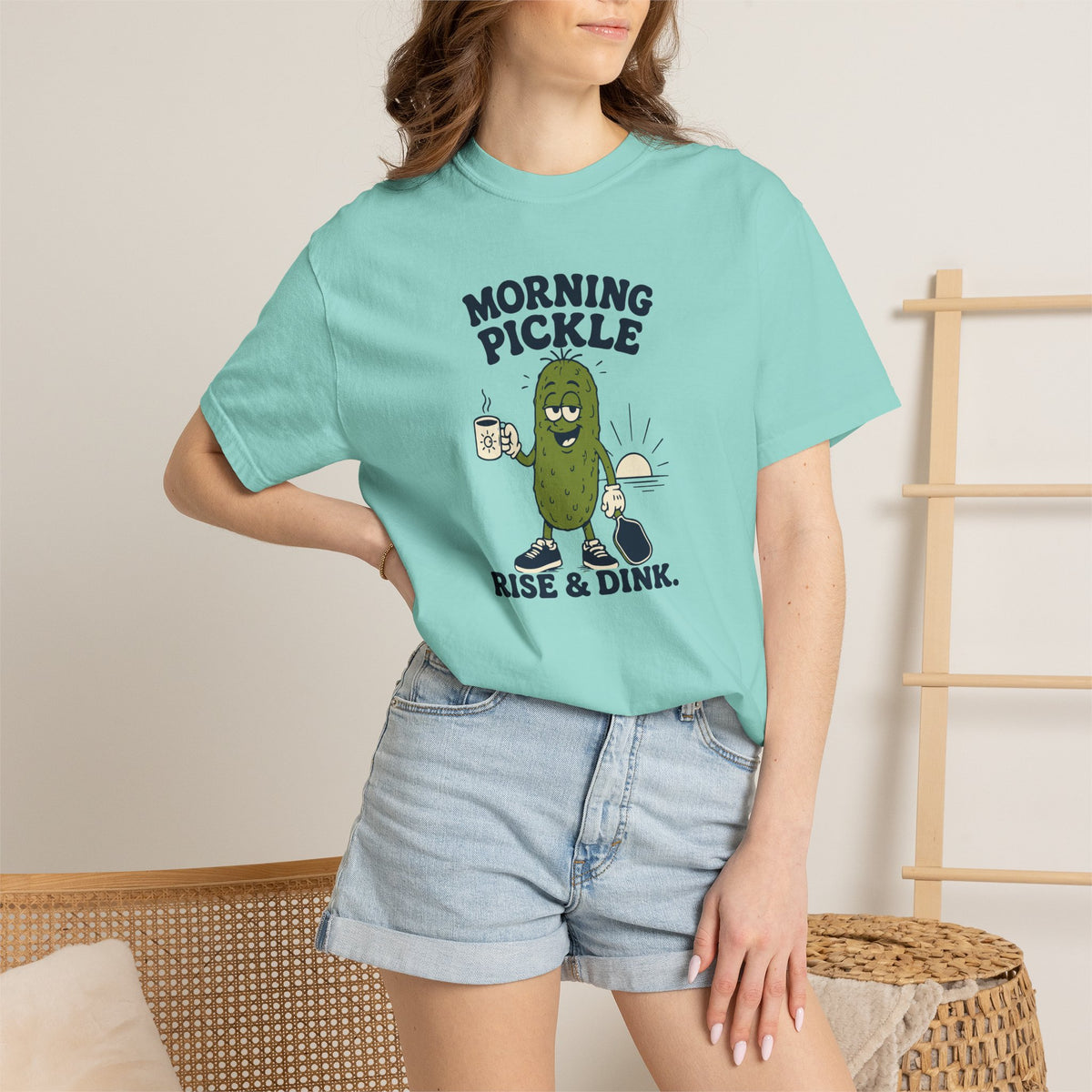 Morning Pickle Tee — Rise & Dink