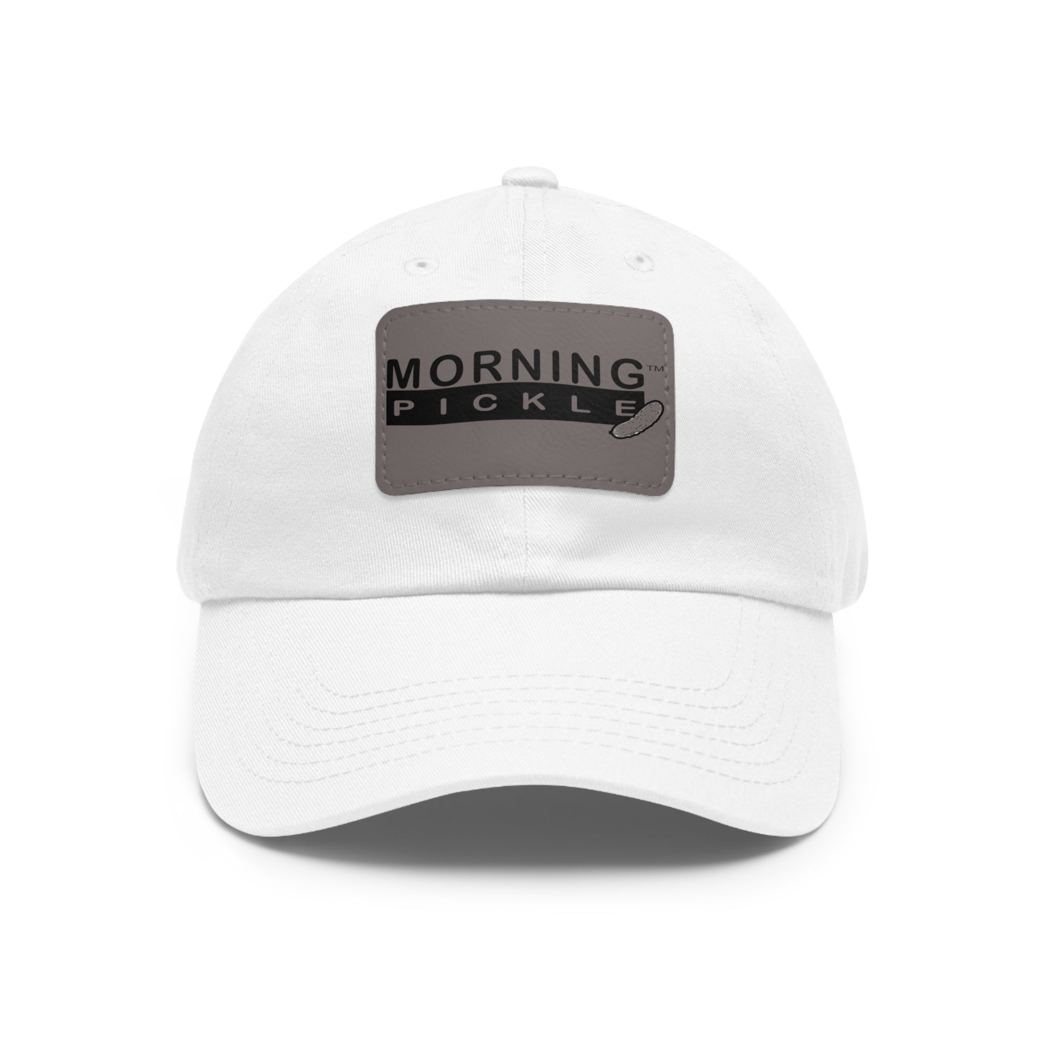 Morning Pickle Leather Patch Dad Hat