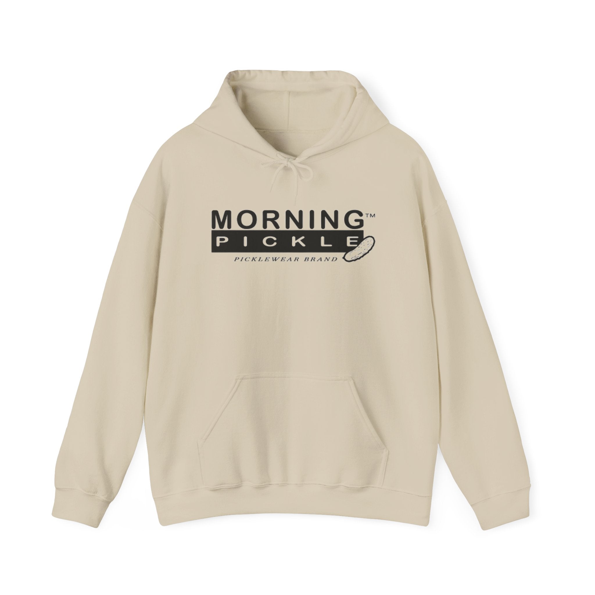 Morning Pickle Hoodie — Cream | Center Logo