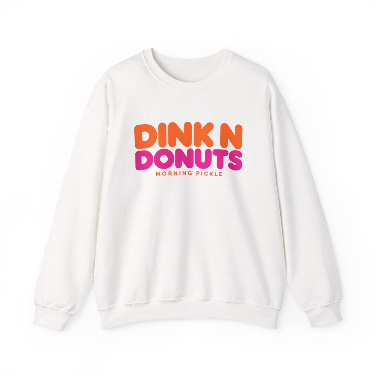 Crewneck Sweatshirt – "DINK N DONUTS" Morning Pickleball player Crewneck