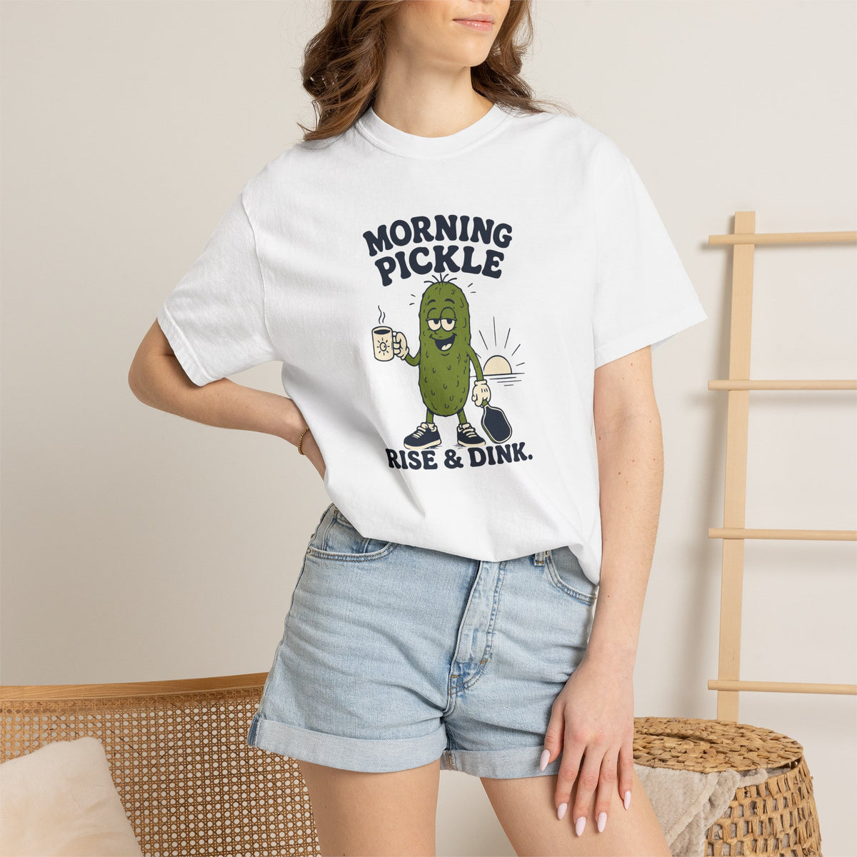 Morning Pickle Tee — Rise & Dink