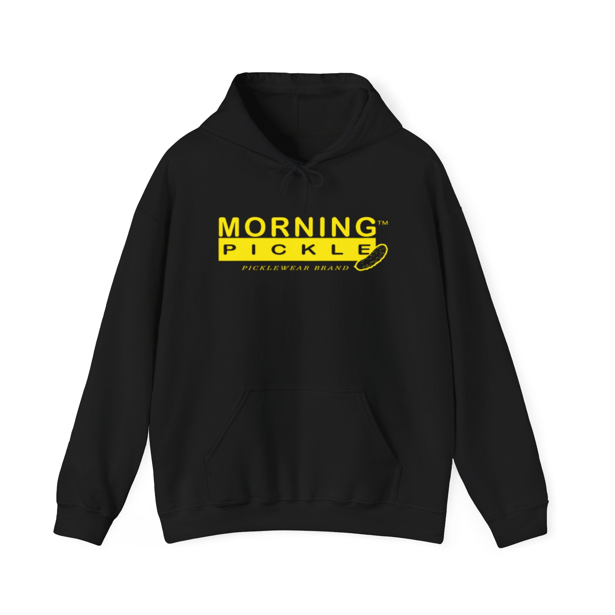 Morning Pickle Hoodie — Black | Center Logo