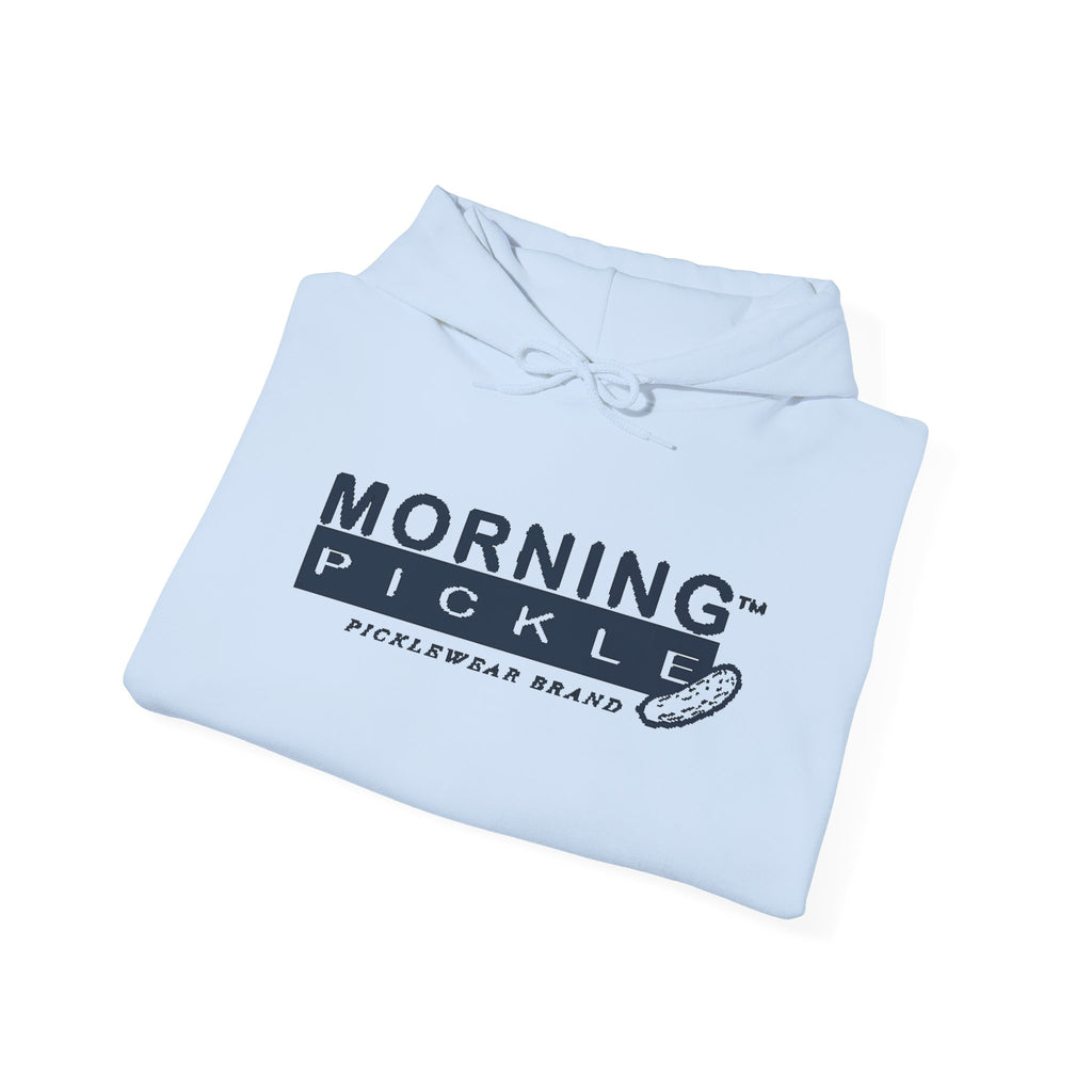Morning Pickle Hoodie — Light Blue | Navy Logo