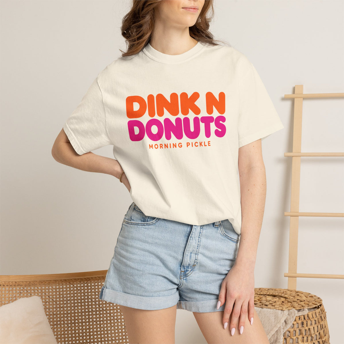 DINK N DONUTS Garment-Dyed T-shirt