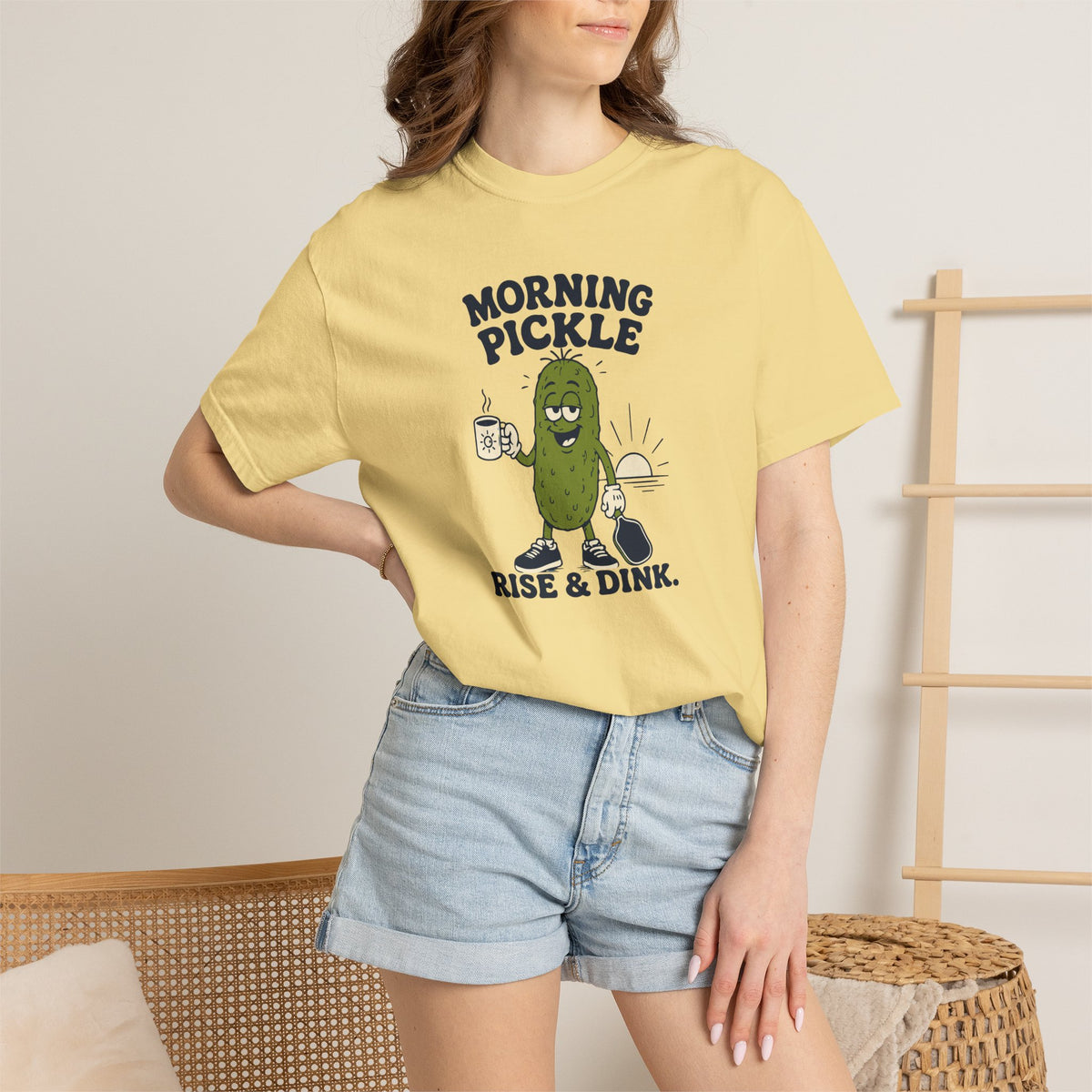 Morning Pickle Tee — Rise & Dink