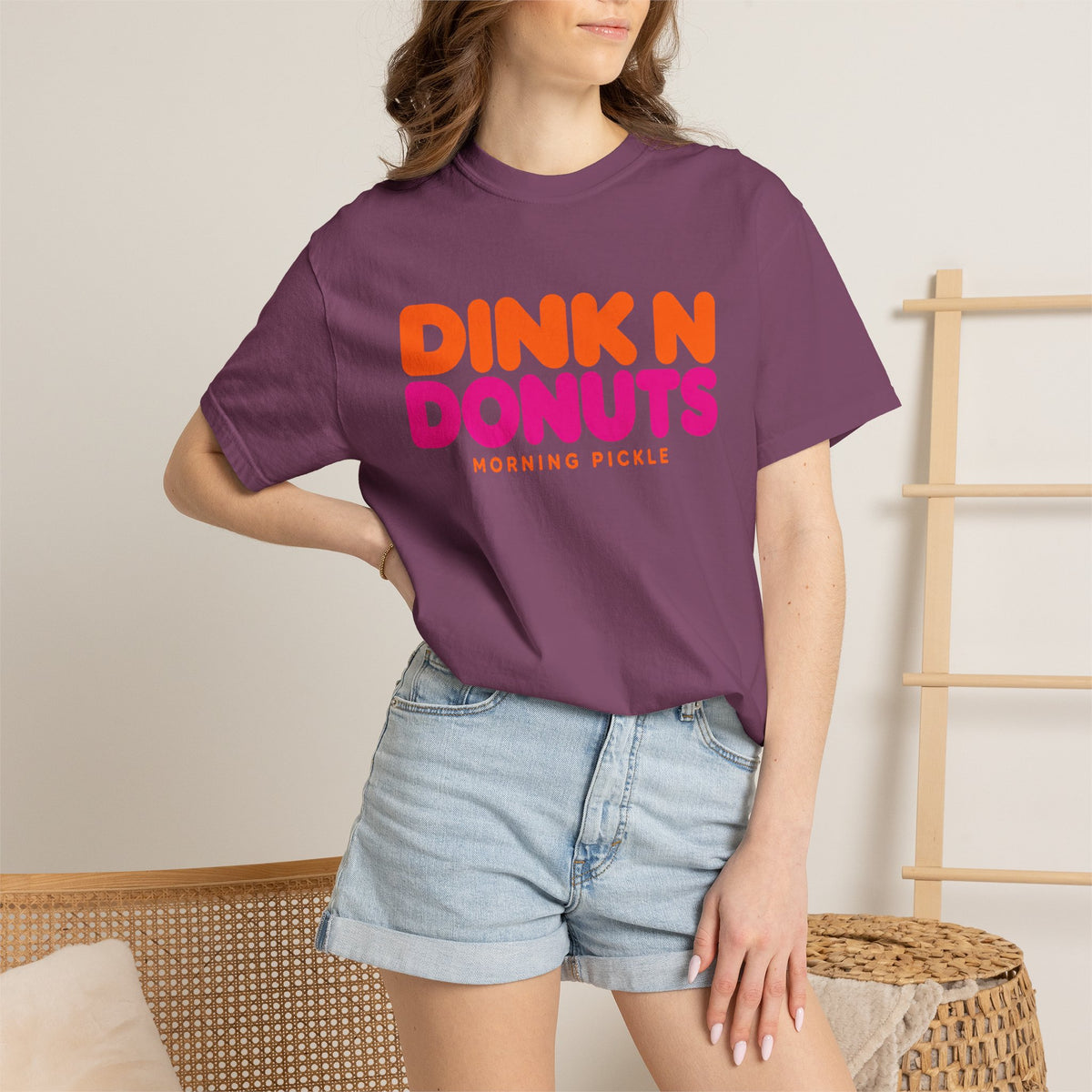 DINK N DONUTS Garment-Dyed T-shirt