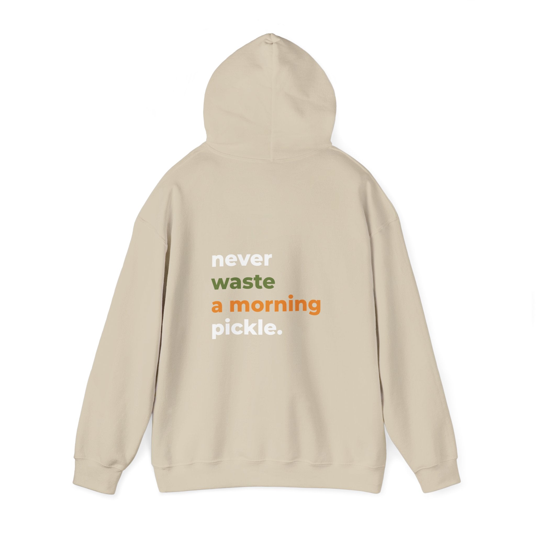 Morning Pickle Hoodie — Cream | Center Logo