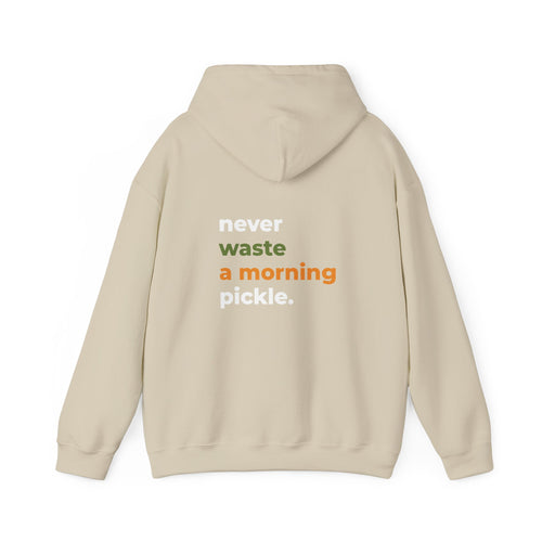 Morning Pickle Hoodie — Cream | Center Logo