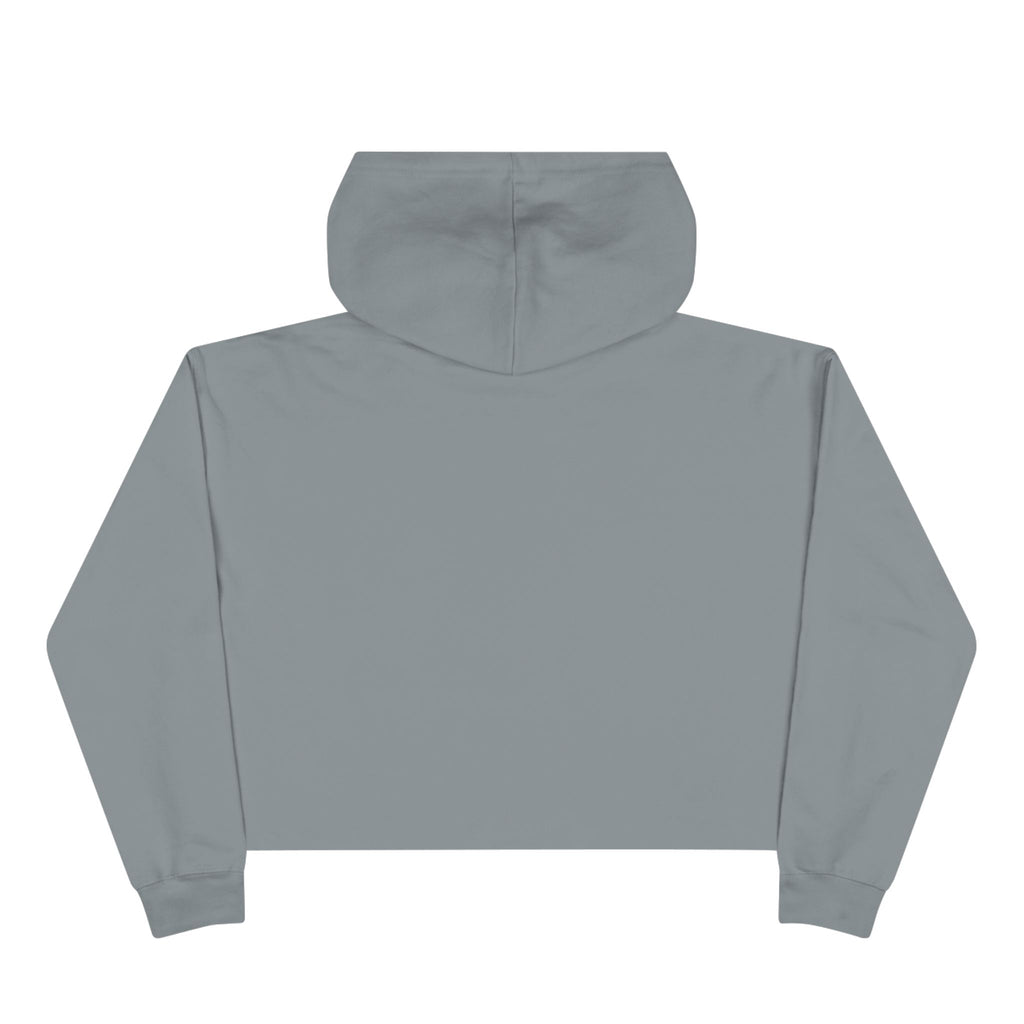 Crop Hoodie — "Never Waste a Morning Pickle" Cute Pickle Graphic Crop Hoodie