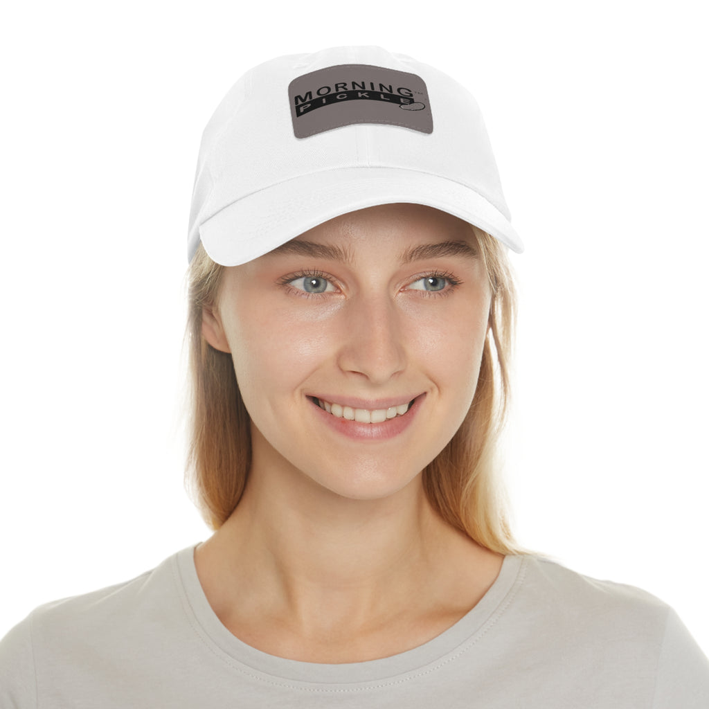 Morning Pickle Leather Patch Dad Hat
