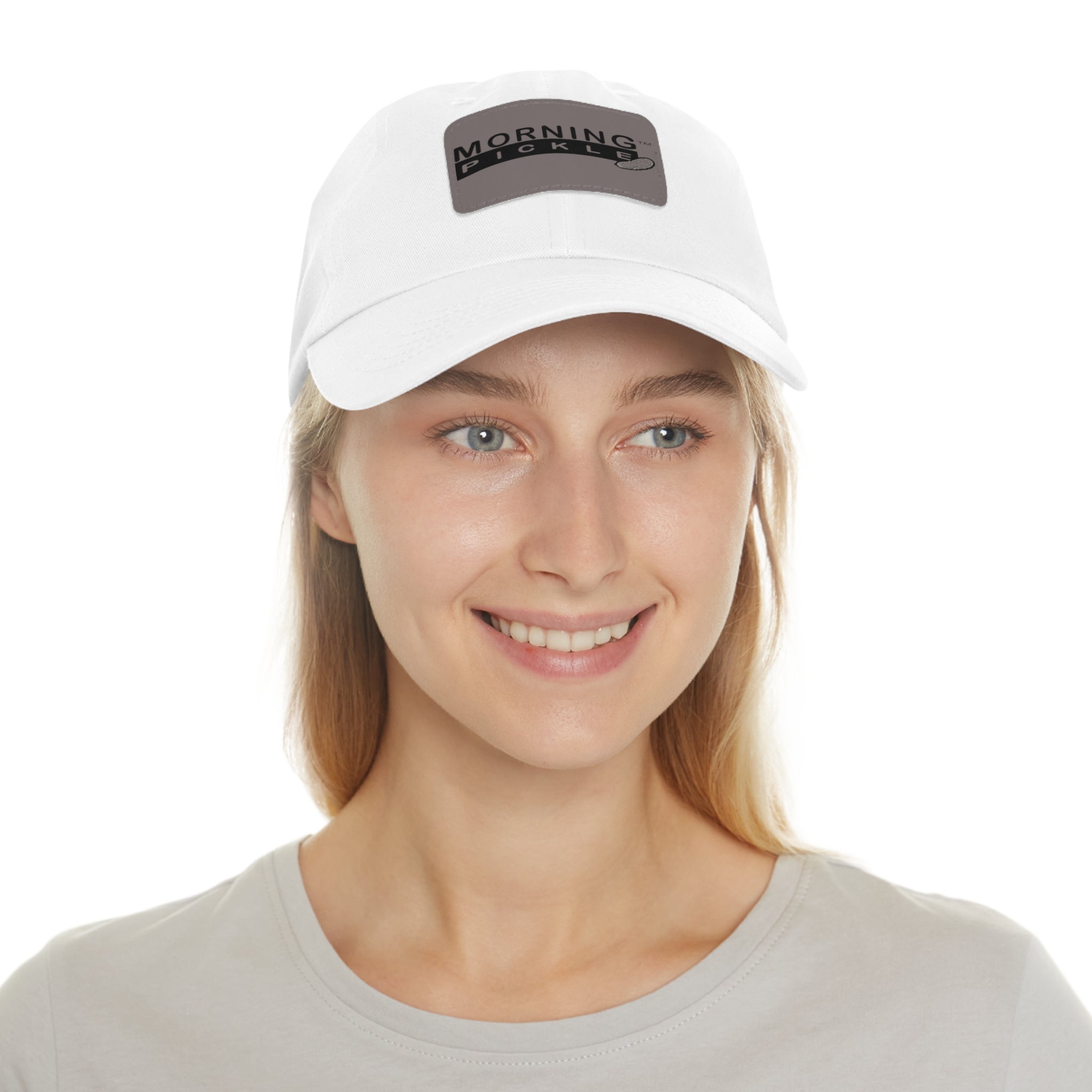 Morning Pickle Leather Patch Dad Hat
