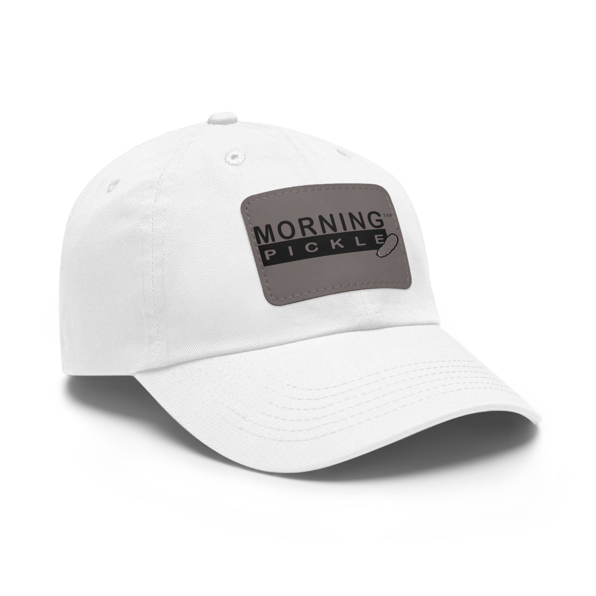 Morning Pickle Leather Patch Dad Hat