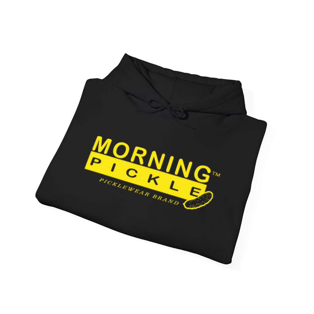 Morning Pickle Hoodie — Black | Center Logo