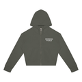 Women's Crop Full Zip Hoodie