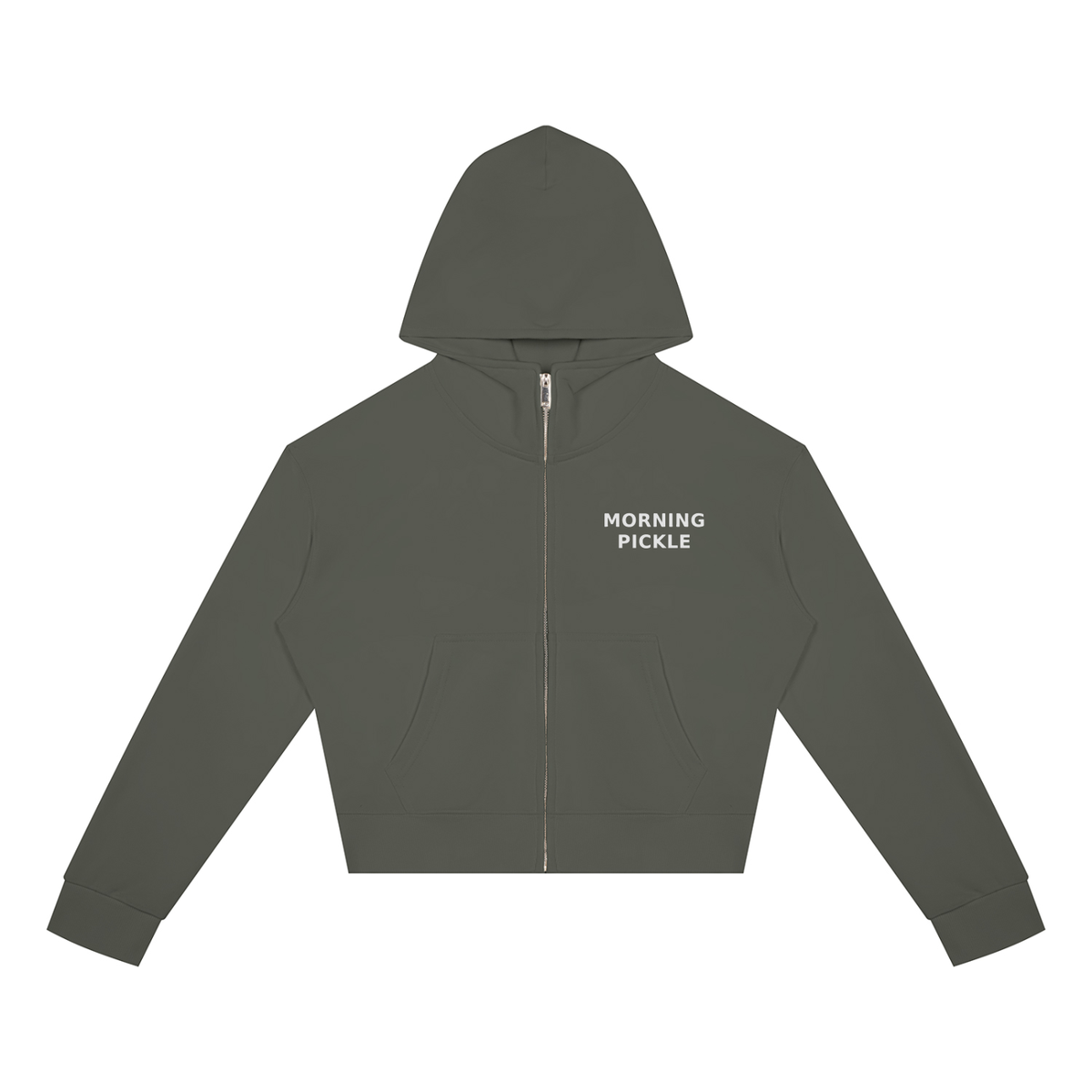 Women's Crop Full Zip Hoodie