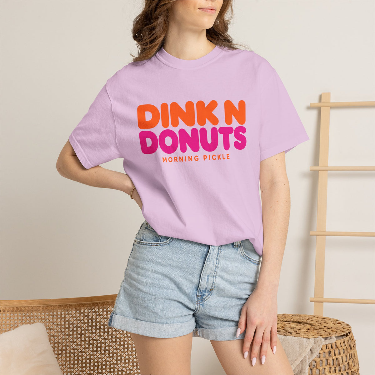 DINK N DONUTS Garment-Dyed T-shirt