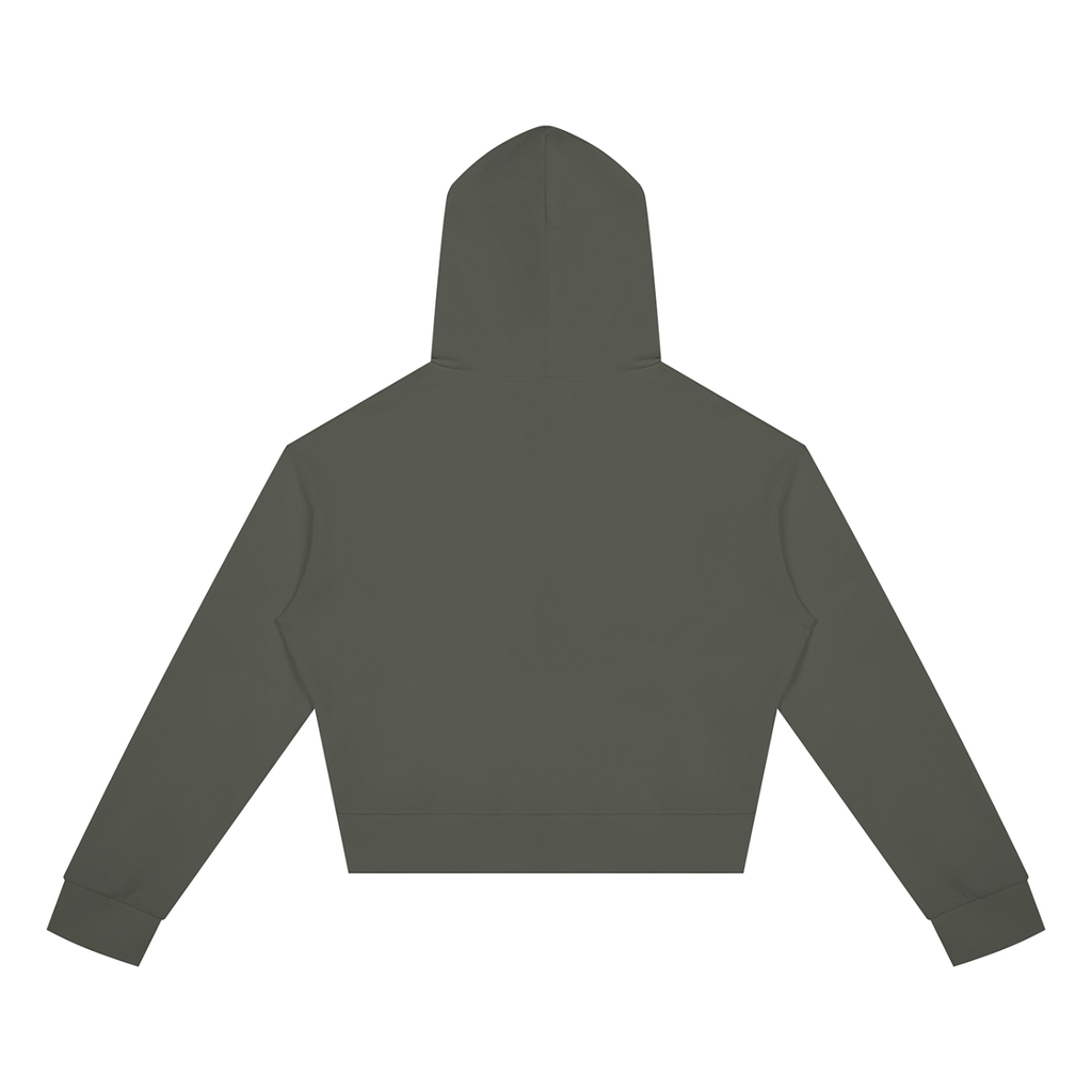 Women's Crop Full Zip Hoodie